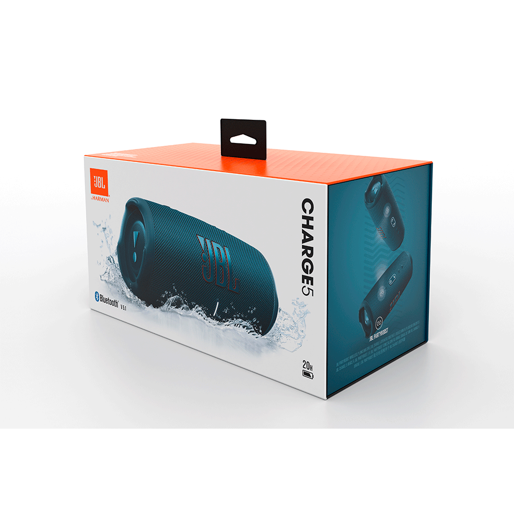 Caixa Bluetooth JBL Charge 5 IPX7 Azul Artigo: 286077 - Fujioka