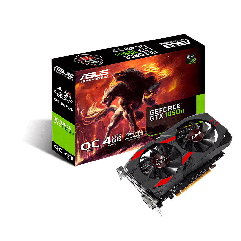 Placa de Vídeo Asus NVIDIA Geforce Cerberus GTX1050 4GB GDDR5