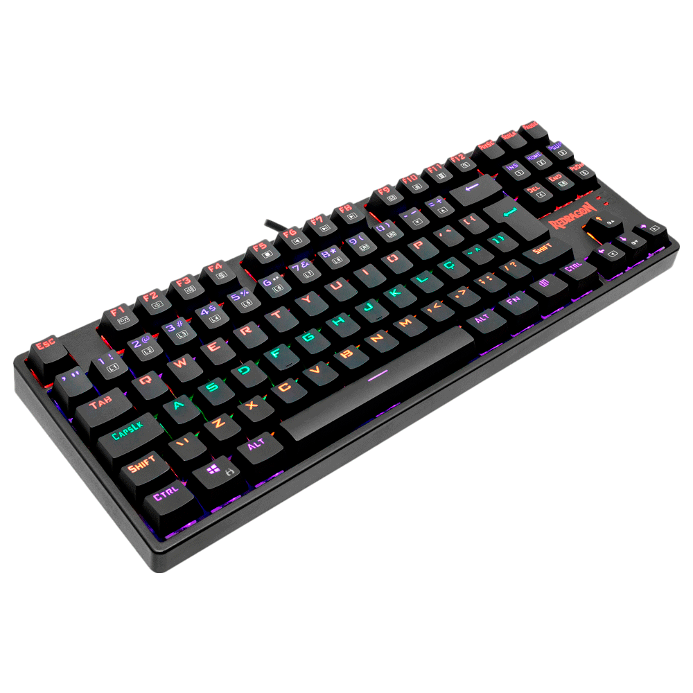 Teclado Mecânico Gamer Redragon Daksa K576, LED Rainbow, ABNT2