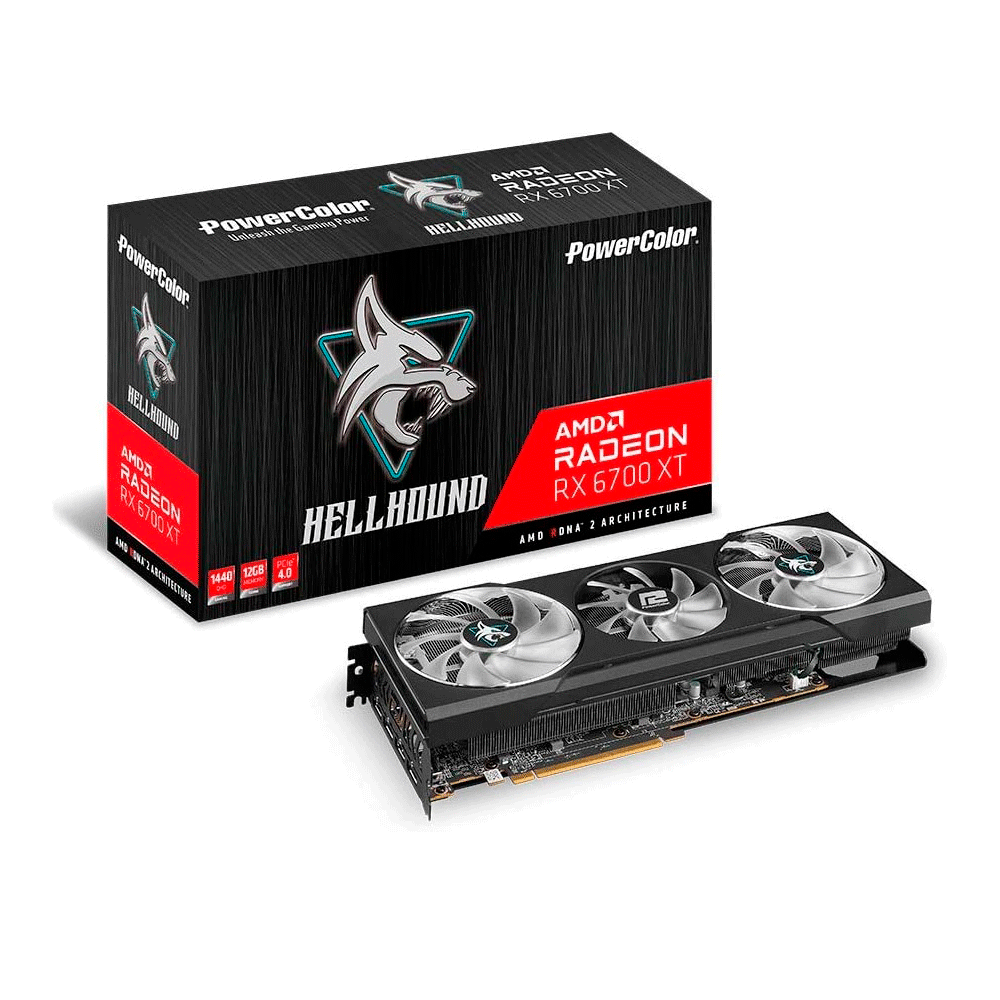 グラフィックボード・グラボ・ビデオカード PowerColor Hellhound RX 6700 XT Placa de Vídeo PowerColor Red Devil Radeon RX 6700 XT, 12GB