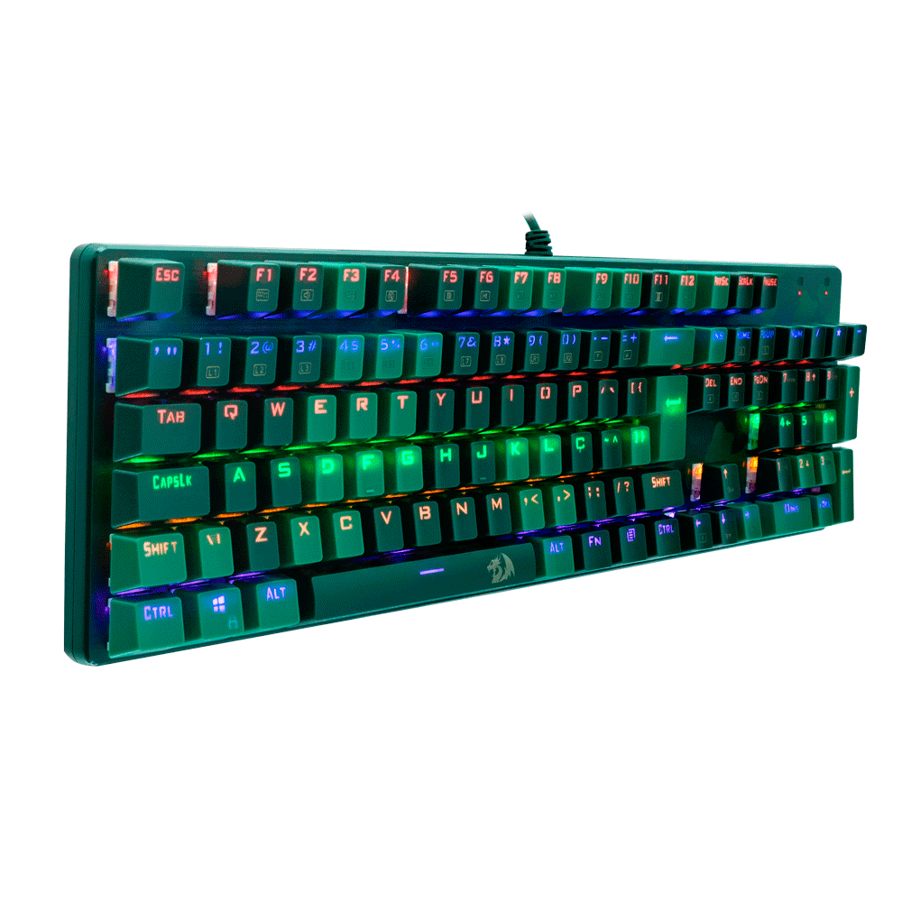 Combo Redragon Teclado e Mouse Rainbow S108DG | Hunter Dark Green