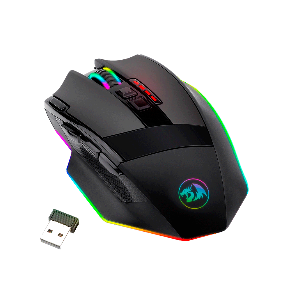 Mouse Gamer Redragon Sniper Pro M801p RGB | Preto - Fujioka
