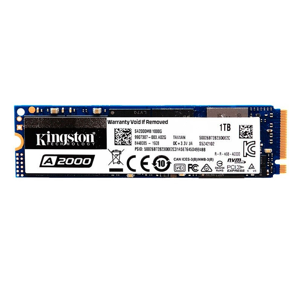 SSD Kingston A2000 1TB PCIe NVMe - Fujioka Distribuidor