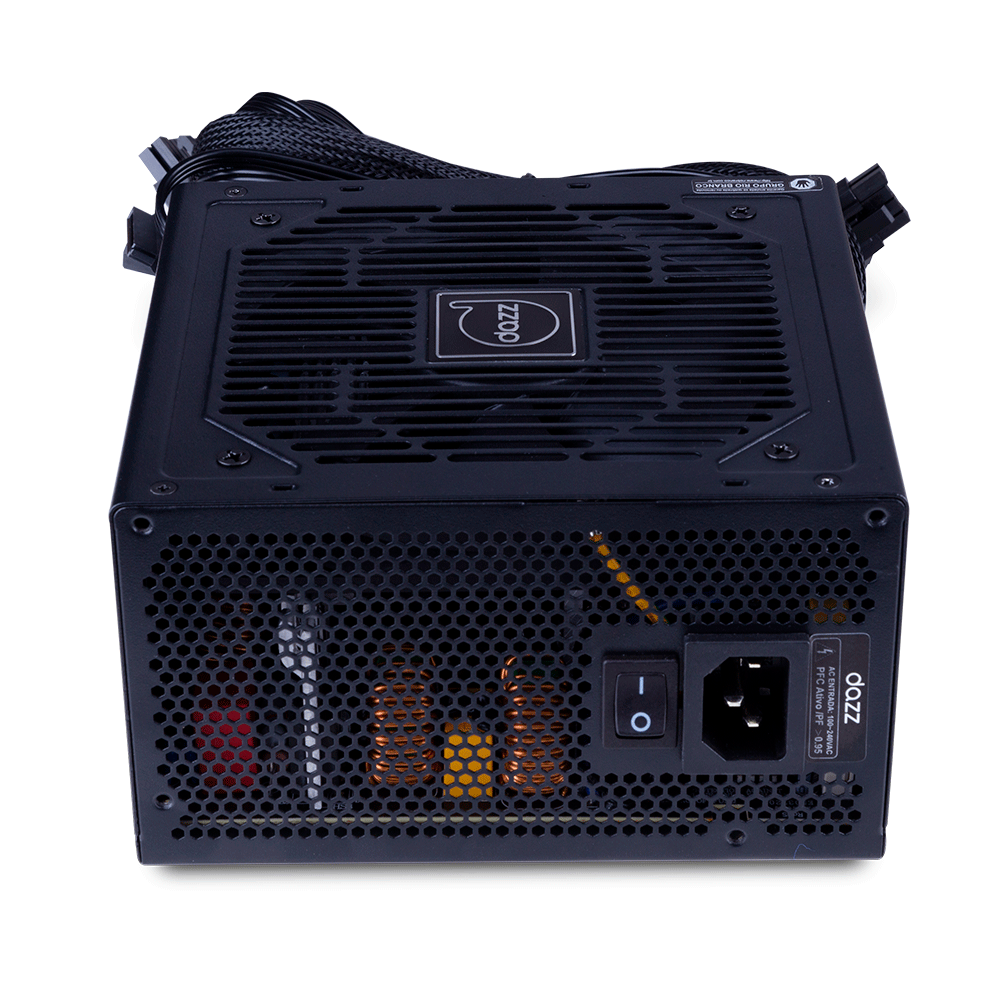Fonte Dazz ATX ROP 550W 80 Plus Bronze PFC ATIVO Preto Artigo