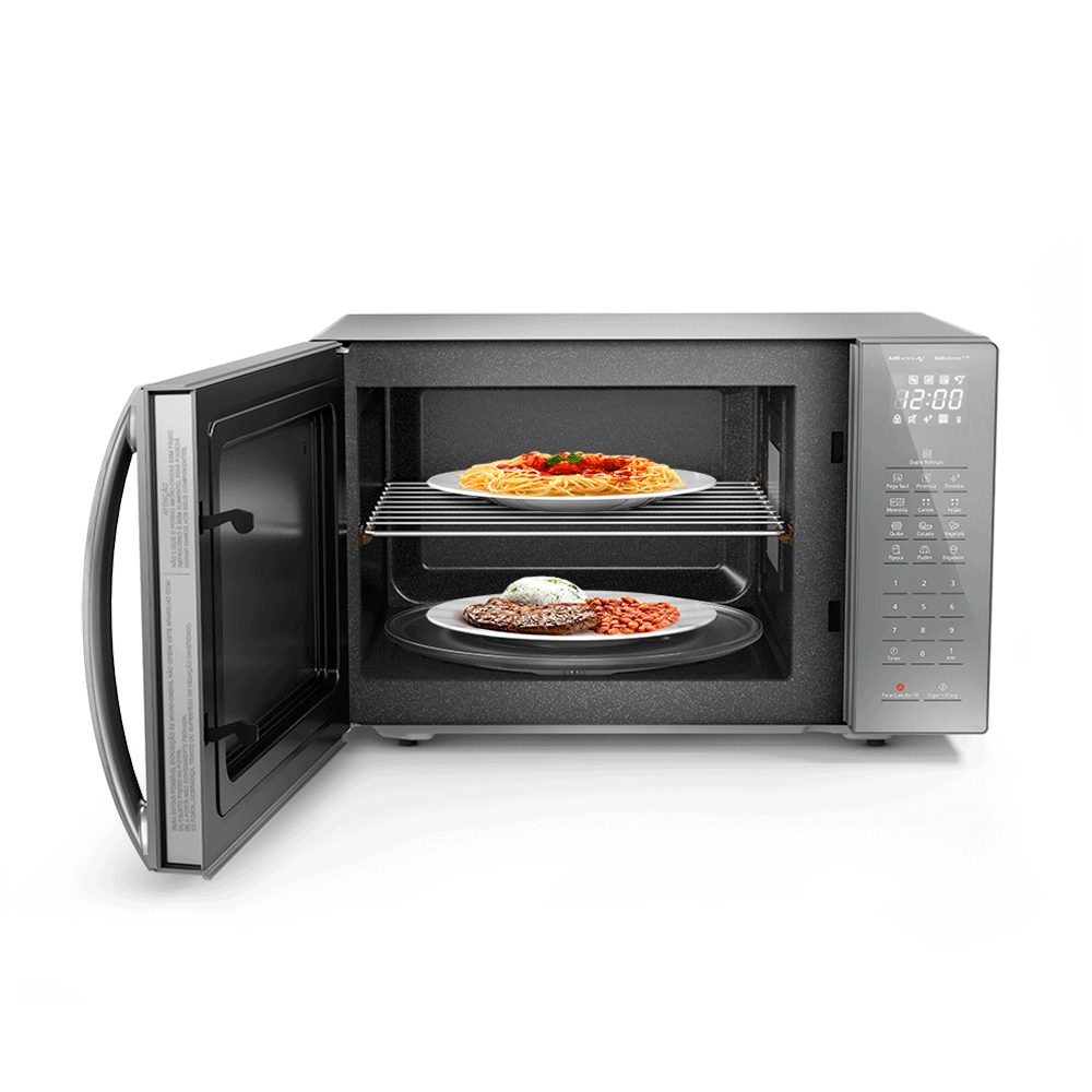 Forno Micro-ondas Panasonic 34 Litros, Dupla Refeição NN-ST67LSRUK