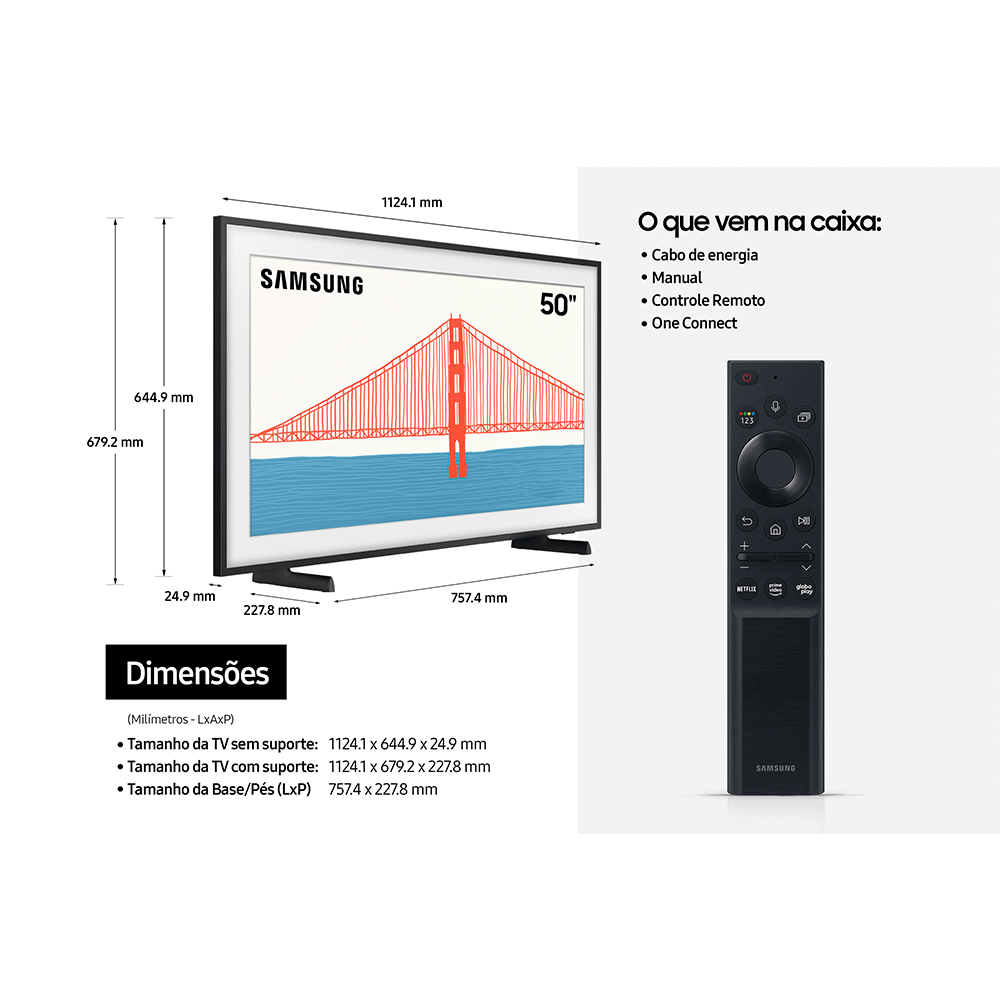 Largura Da Tv De 50 Polegadas - LIBRAIN