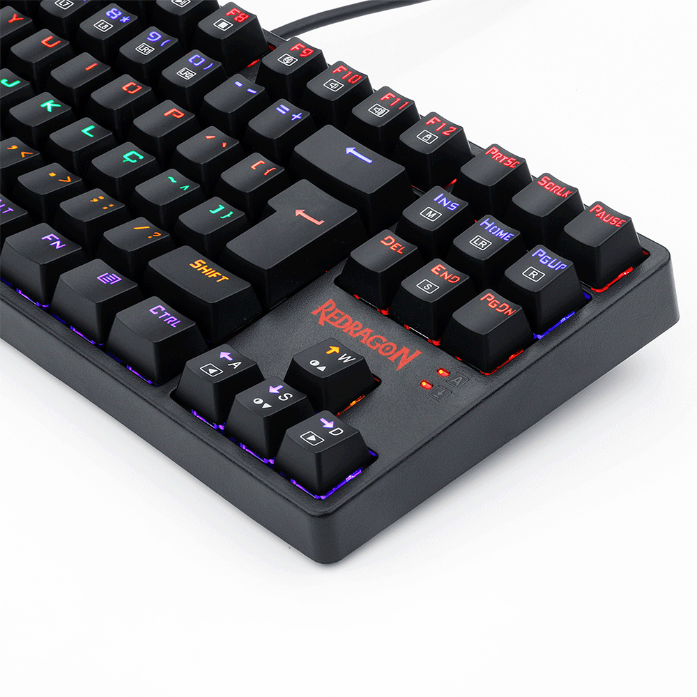 Teclado Mecânico Gamer Redragon Daksa K576R-1, LED Rainbow, ABNT2