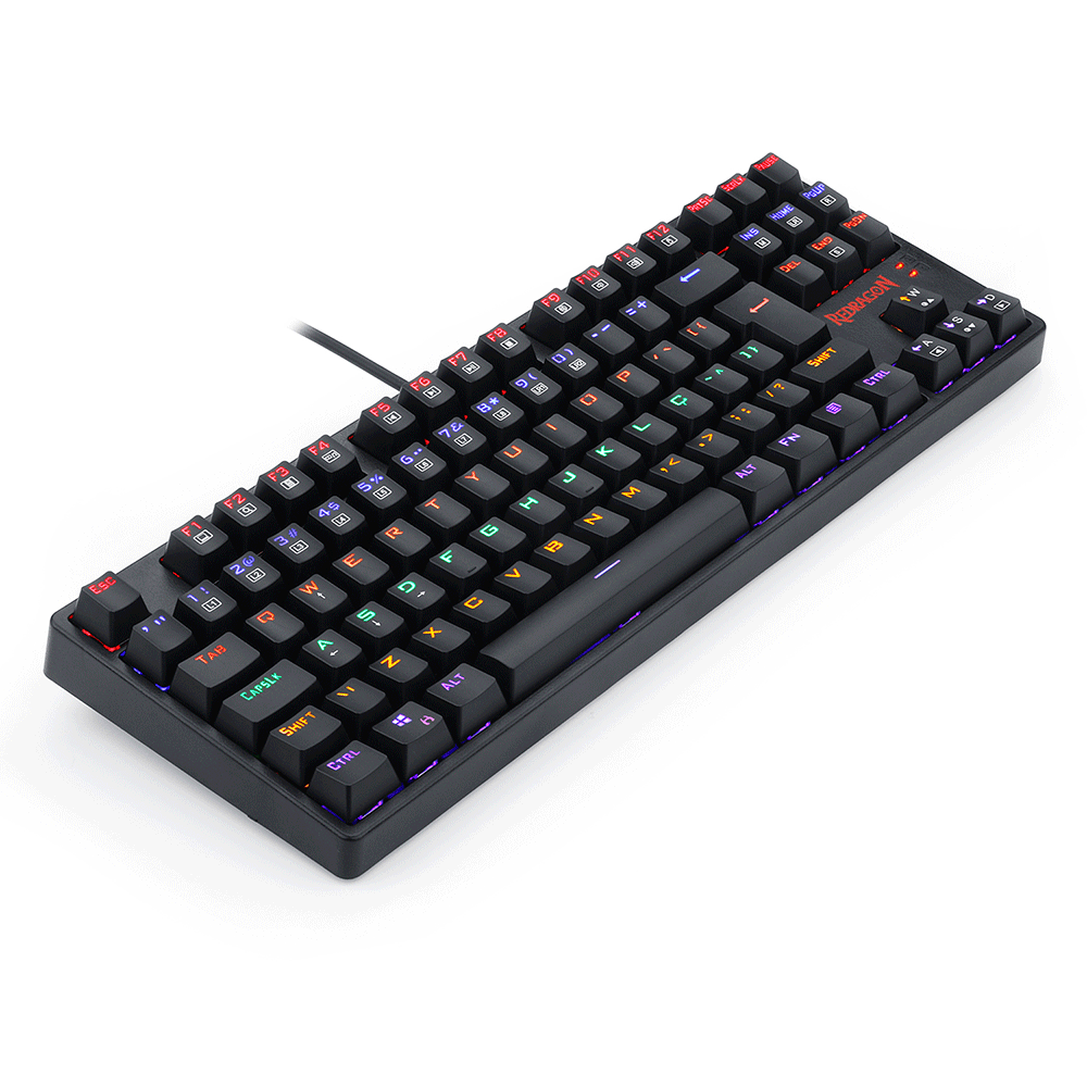 Teclado Mecânico Gamer Redragon Daksa K576R-1, LED Rainbow, ABNT2