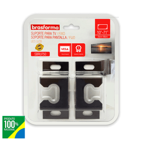 Suporte Brasforma FIXO UNIVERSAL para TV LED, LCD, Plasma, 3D e Smart TV de 10 Suporte Brasforma FIXO UNIVERSAL para TV LED, LCD, Plasma, 3D e Smart TV de 10