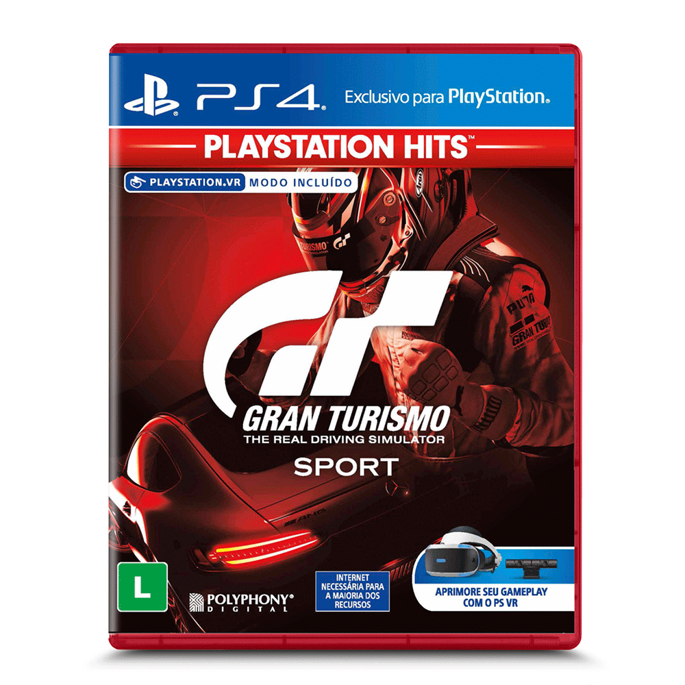 Jogo Sony PS4 Gran Turismo Sport Hits - Fujioka Distribuidor