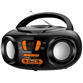 Rádio Portátil Mondial BX-19, Entrada USB, Bluetooth, Display Digital, Bivolt | Preto DF - 30855