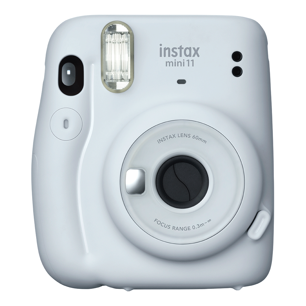 instax mini 11 ホワイト ストラップ付き Kit Câmera Instax Mini 11 com pack 10 fotos e Bolsa Branca