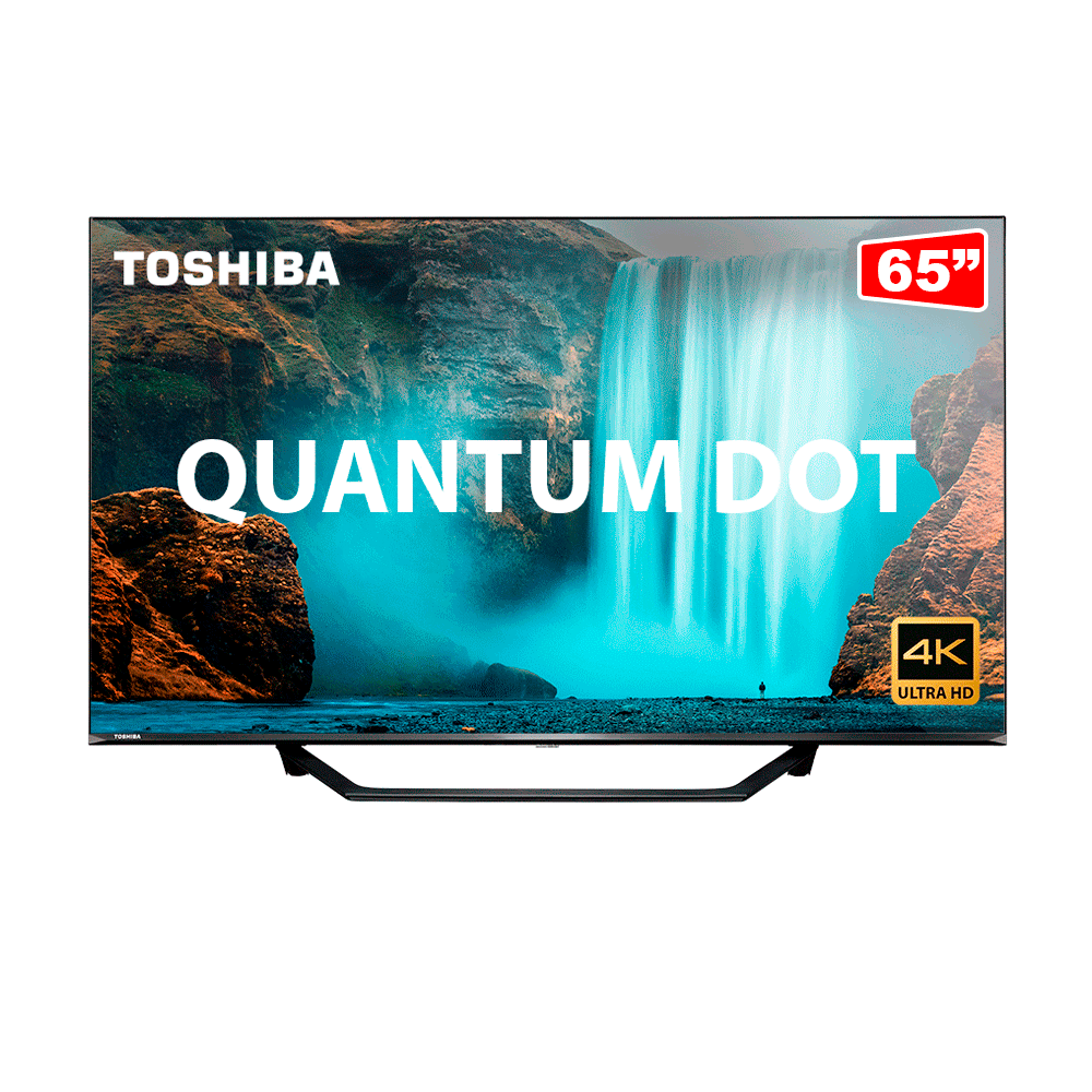 Tela Toshiba 65 QLED UHD 4K Quantum Dot HDR - TB002 65M550KB