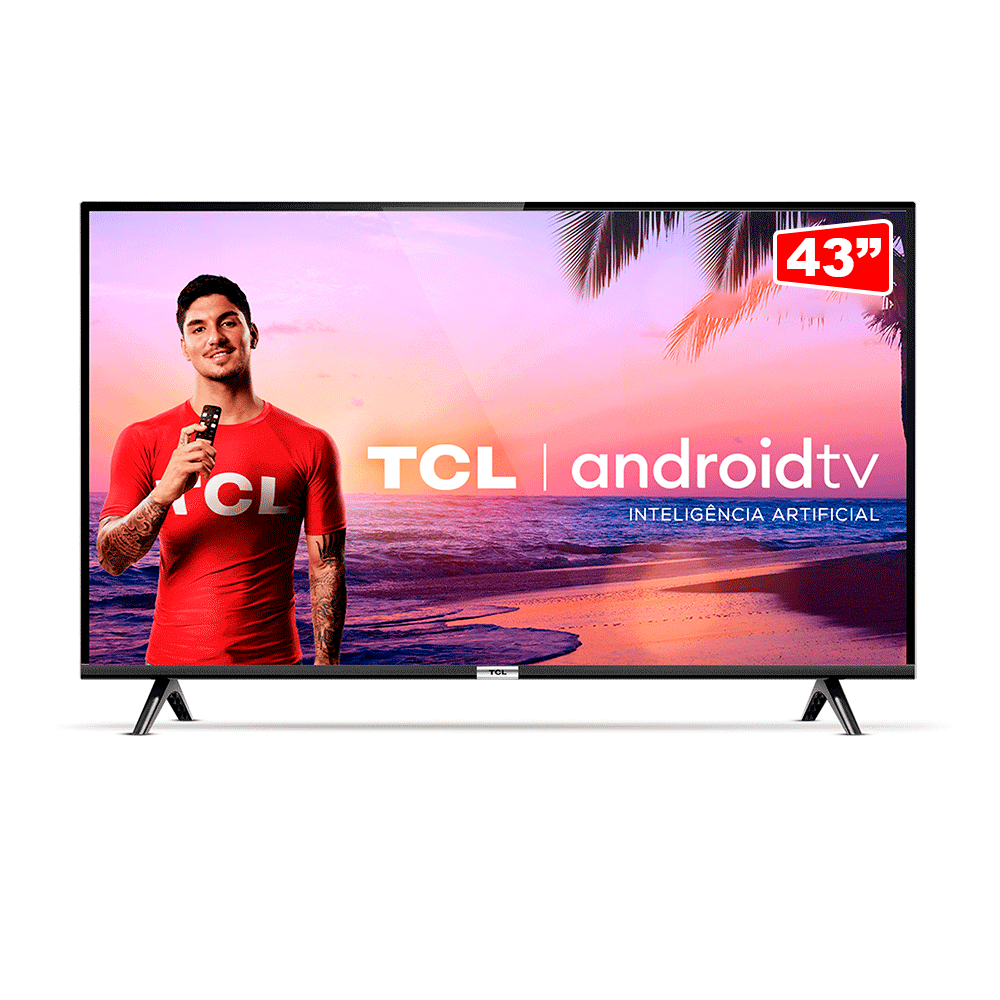 TV LED FHD TCL 43 43S6500FS Smart Android TV Bluetooth HDR Inteligencia Artificial 2 HDMI 1 USB. Fujioka Distribuidor