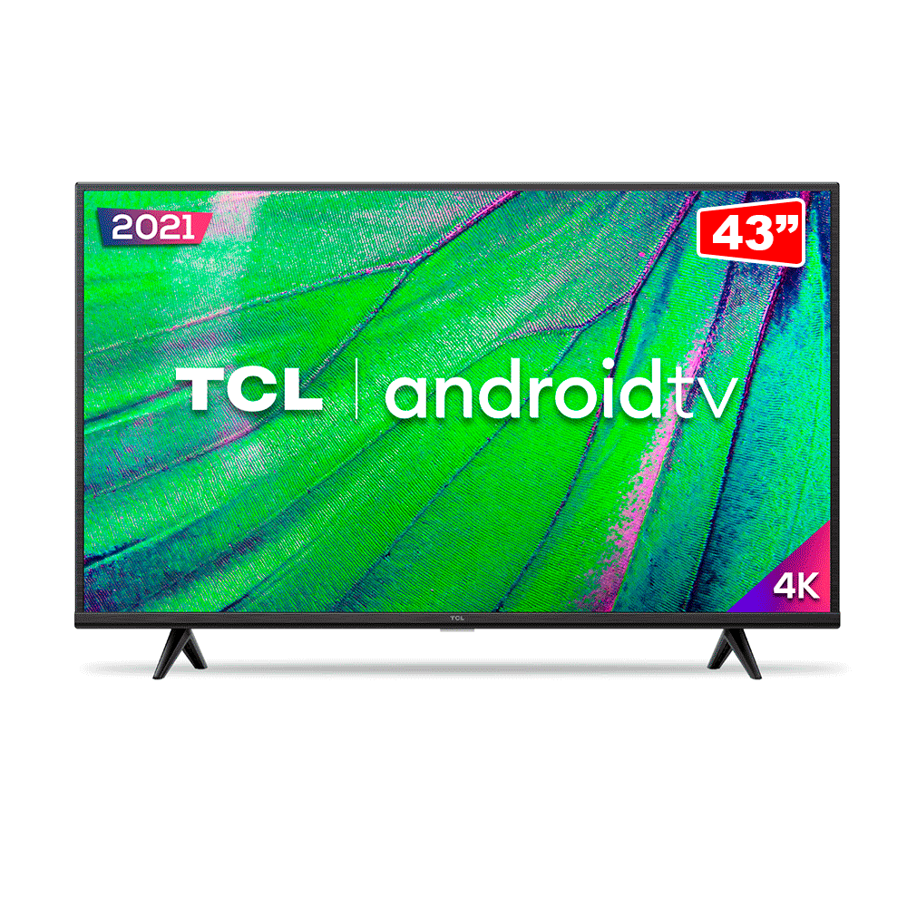 Smart TV TCL 43" LED 4K UHD 43P615, Android TV, Wi-Fi, Bluetooth ...