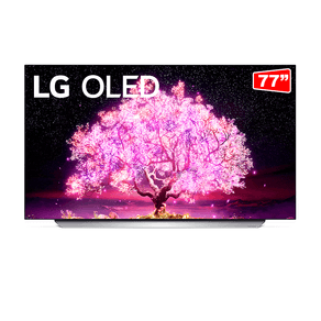 Smart TV LG 77'' 4K OLED77C1 120Hz G-Sync FreeSync 4x HDMI 2.1 Inteligência Artificial ThinQ, Google Alexa, Bivolt | Light Steel Silver GO - 66884