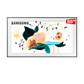 Samsung Smart TV QLED 55 4K The Frame 55LS03T, com Modo Arte, Modo Ambiente 3.0, Molduras Customizáveis, Única Conexão e Suporte No-Gap GO - 43970