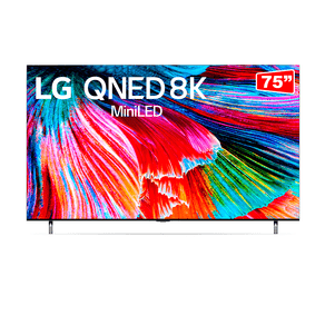 Smart TV LG 75'' 8K QNED 75QNED99SPA 120Hz 4x HDMI 2.1 Inteligência Artificial, ThinQ, Google Alexa | Bivolt DF - 66879