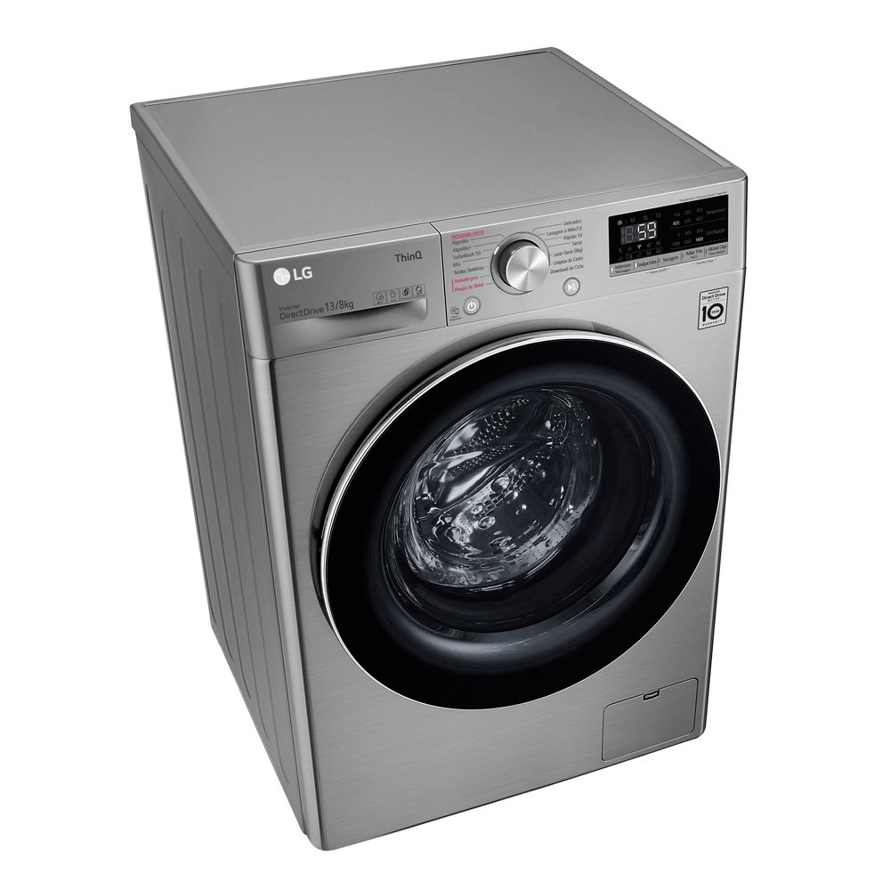 Lava e seca Smart LG VC4 13kg com Inteligência Artificial AIDD, Wi
