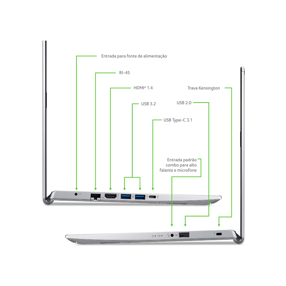 アップル Notebook Acer Aspire 5 A515-54-70CM Intel Core i7, 8GB, 512GB SSD