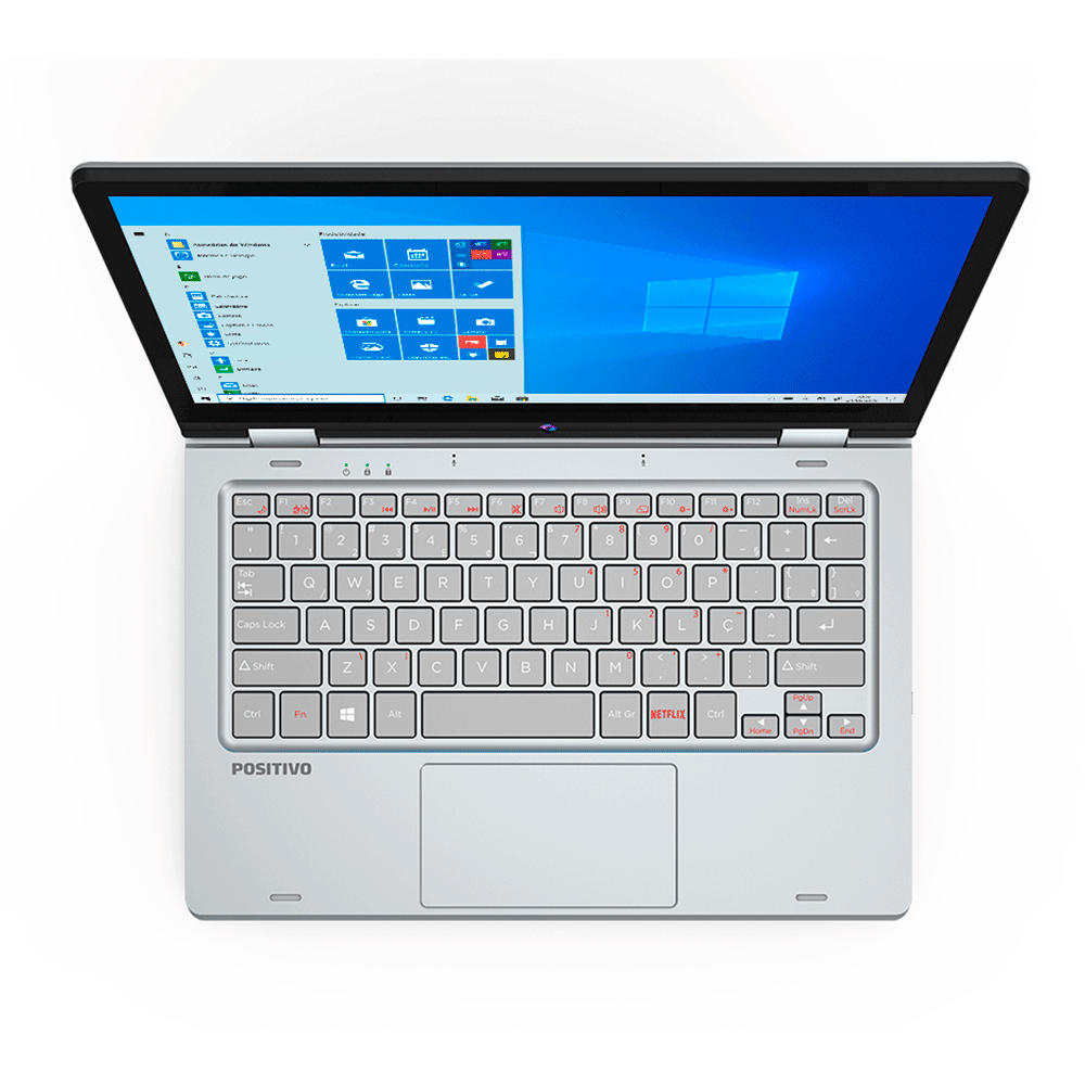 Notebook 2 em 1 Positivo Duo C464C Intel Celeron Dual-Core Windows