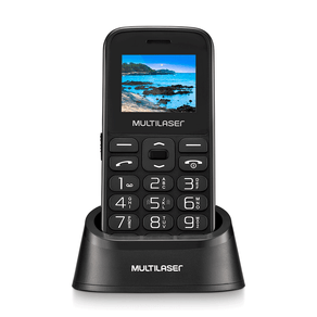 Celular Vita com Base Tela 1.8 Polegadas Dual Chip 2G USB Bluetooth P9121 | Preto DF - 237842