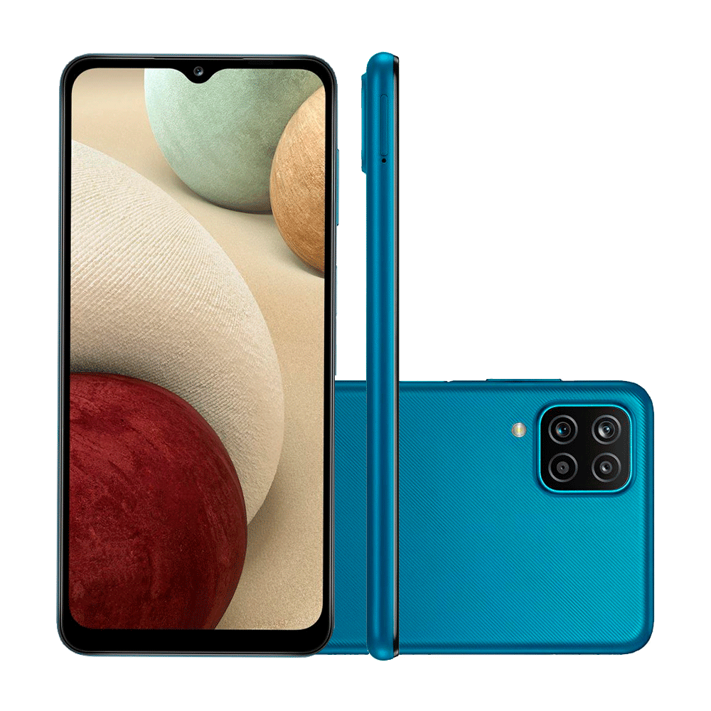 Smartphone Samsung Galaxy A12, Câmera Quádrupla 48MP+5MP+2MP+2MP