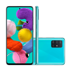 Smartphone Samsung Galaxy A51, SM-A515F, Android 10.0, Dual Chip, Câmera Quádrupla 48MP(Principal)+12MP(Ultra | Azul SM-A515FZBRZTO GO - 242821 Smartphone Samsung Galaxy A51, SM-A515F, Android 10.0, Dual Chip, Câmera Quádrupla 48MP(Principal)+12MP(Ultra | Azul SM-A515FZBRZTO GO - 242821