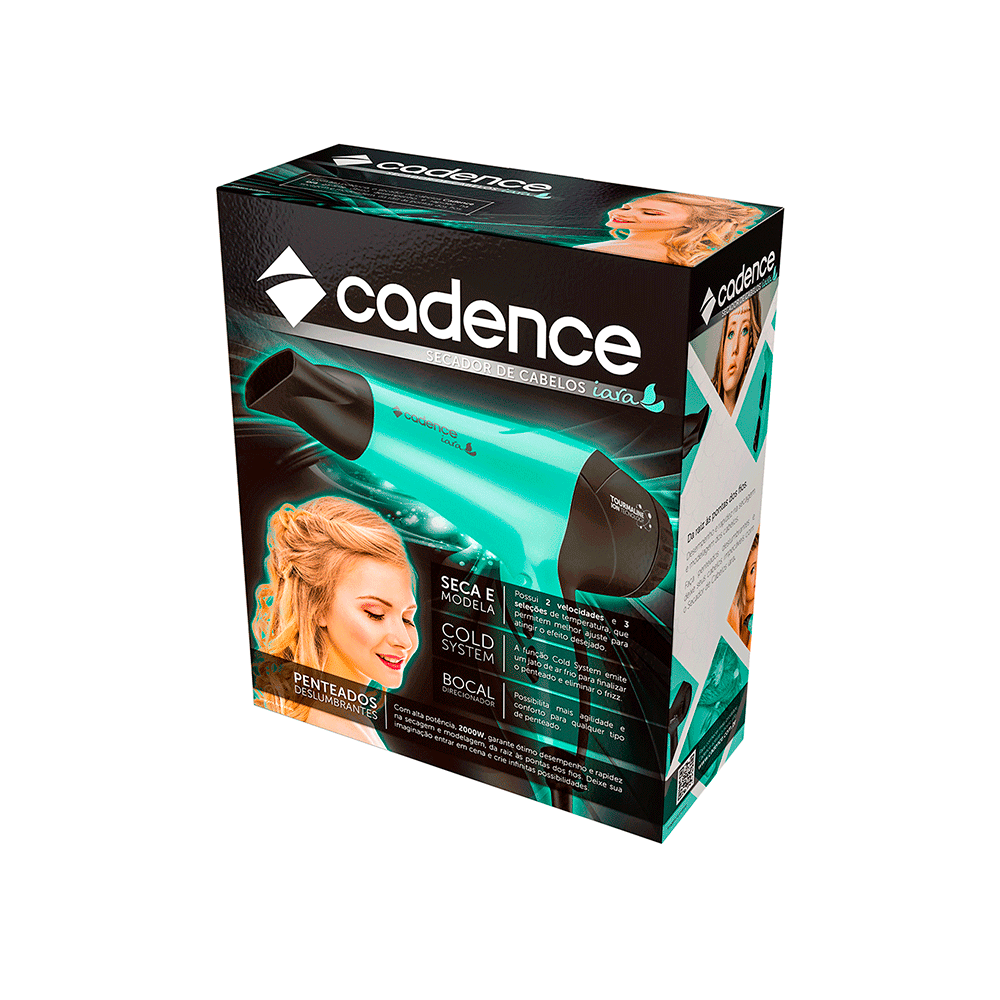 Secador de Cabelo Cadence Iara SEC160 | 127V - Fujioka Distribuidor