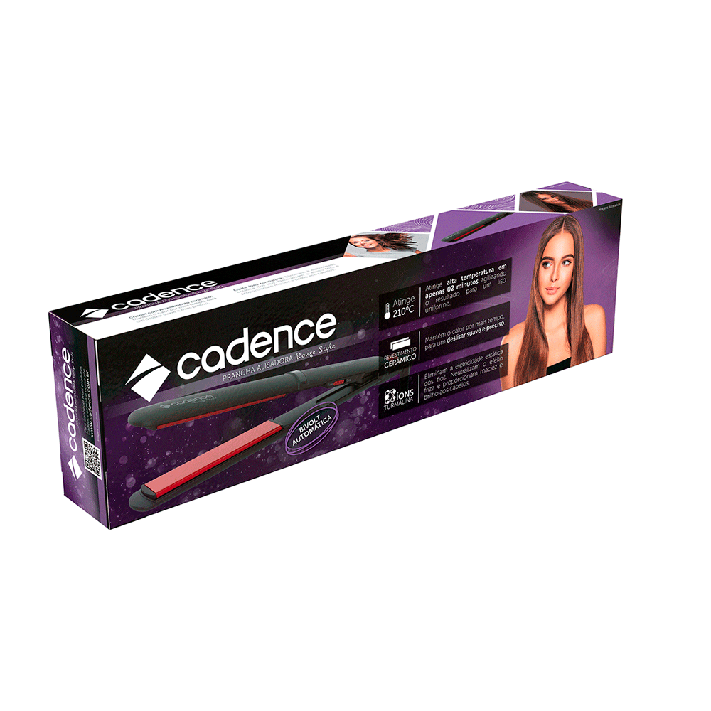 Prancha Alisadora Cadence Rouge Style PAC280 | Bivolt - Fujioka