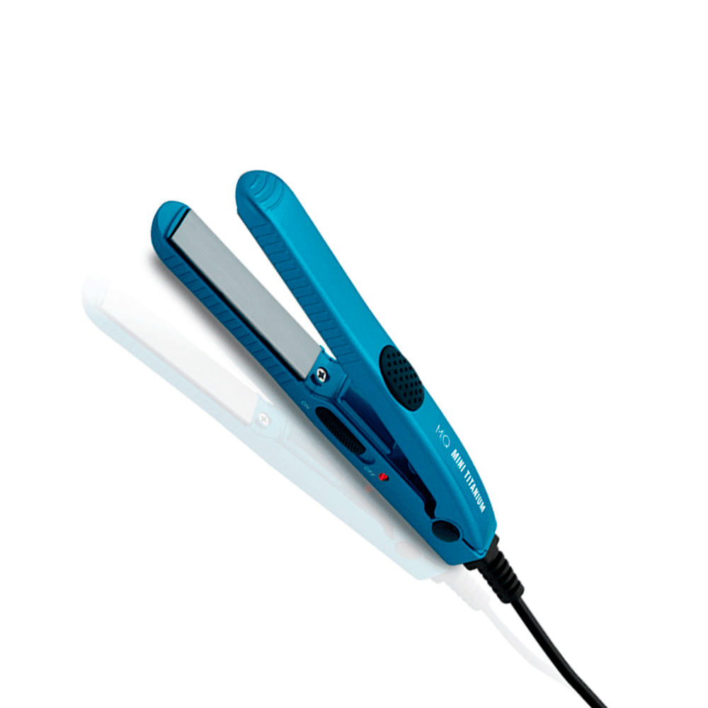 Chapinha / Prancha de Cabelo MQ Mini Titanium Bivolt Azul / Silver