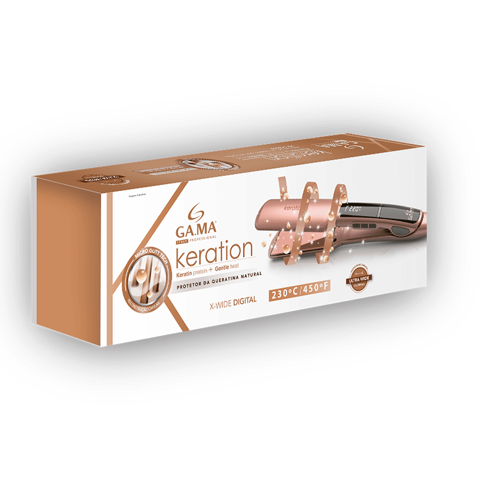 Chapinha / Prancha Gama X-Wide Keration Pro - Fujioka Distribuidor