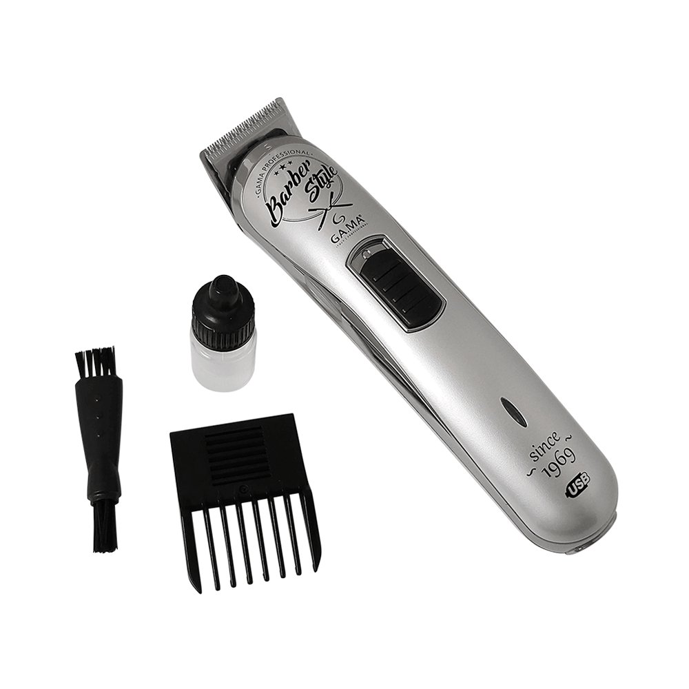Máquina de Acabamento Ga.ma Barber Style GT527 Prata / Preto USB