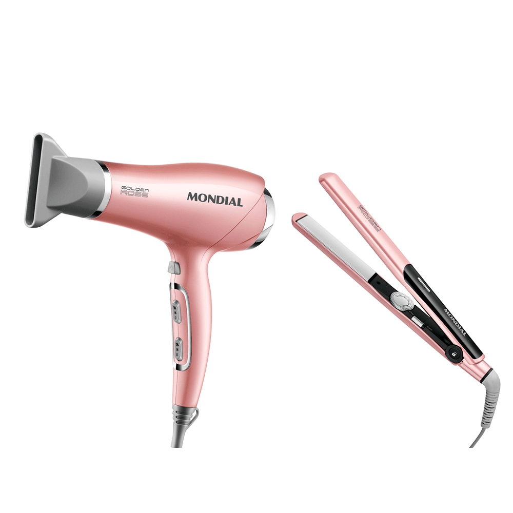 Conjunto Especial Mondial Kt-83 Secador SC-32 + Prancha Alisadora