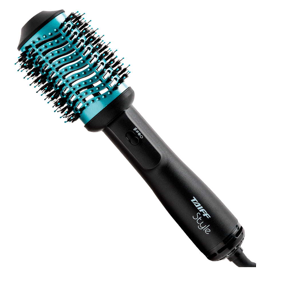 Escova Secadora Taiff Style Oval 1200W 127V Preto / Azul - Fujioka