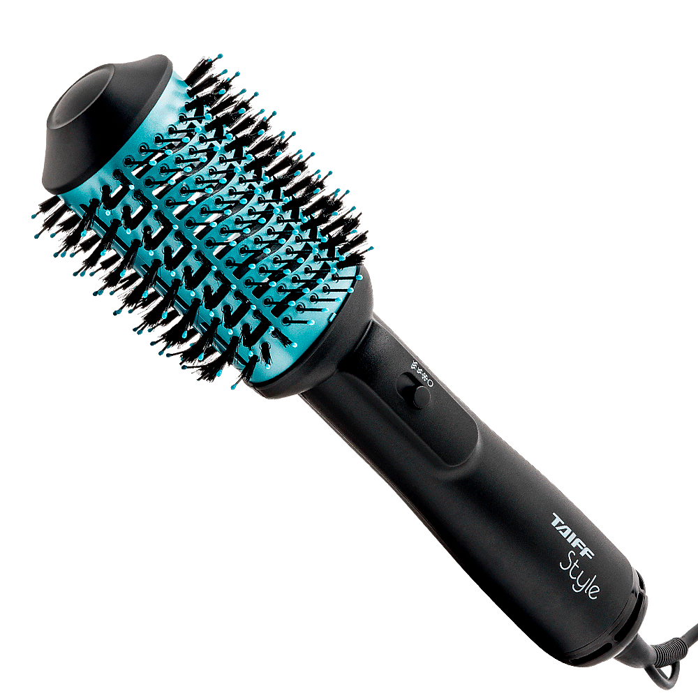 Escova Secadora Taiff Style Oval 1200W 127V Preto / Azul - Fujioka