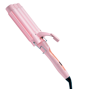 Modelador De Cachos Ondulador Triondas Profissional Glam Wave MQ Beauty 32mm, Rose | Bivolt DF - 691305
