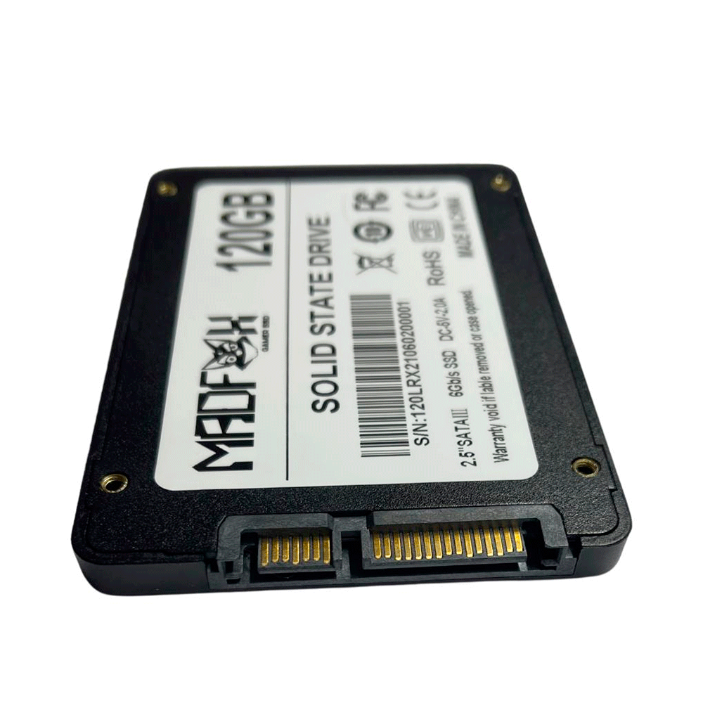 SSD MadFox 120GB R500 2.5 SATA III 6 Gbs - Fujioka Distribuidor