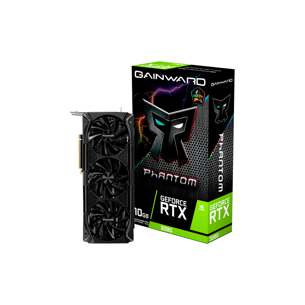 Placa De Video Gainward RTX 3080 Phantom 10GB, GDDR6X, 320 Bits