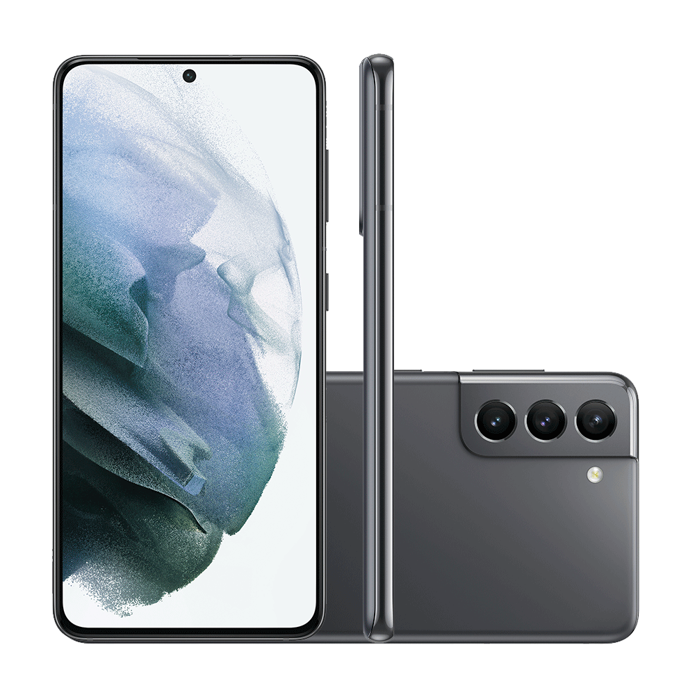 Smartphone Samsung S21 G991, Android 11, 5G, Câmera traseira 64MP+