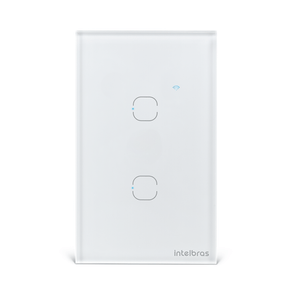 Interruptor Smart Wi-Fi Touch 2 teclas Intelbras EWS 1002, Bivolt | Branco GO - 282117