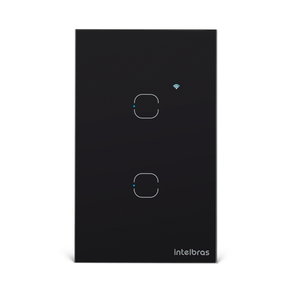 Interruptor Smart Wi-Fi Touch 2 teclas Intelbras EWS 1002, Bivolt | Preto DF - 282118