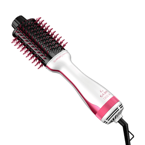 Escova Secadora Gama Glamour Pink Brush 1.300W, Branco / Rosa / Preto | 220V DF - 691317