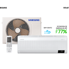 Ar-condicionado Split Inverter Samsung WindFree Sem Vento 9.000 BTUs Frio, Branco | 220V DF - 281077
