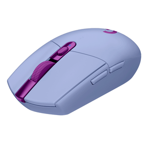 Mouse Sem Fio Logitech G305 LIGHTSYNC para jogos de 6 botões, 200 - 12.000 DPI | Lilas DF - 582351