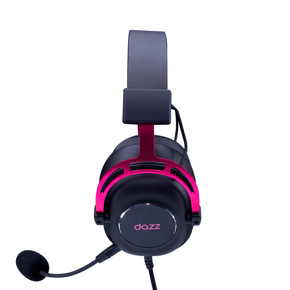Headset Gamer Dazz Ultralight, Surround 7.1, USB Preto / Rosa