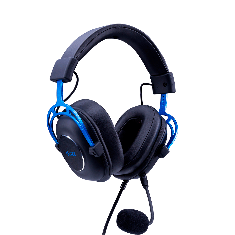 Headset Gamer Dazz Ultralight, Surround 7.1, USB Preto / Azul