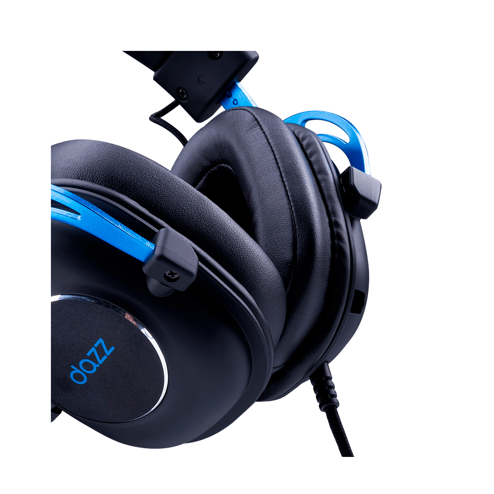 Headset Gamer Dazz Ultralight, Surround 7.1, USB Preto / Azul