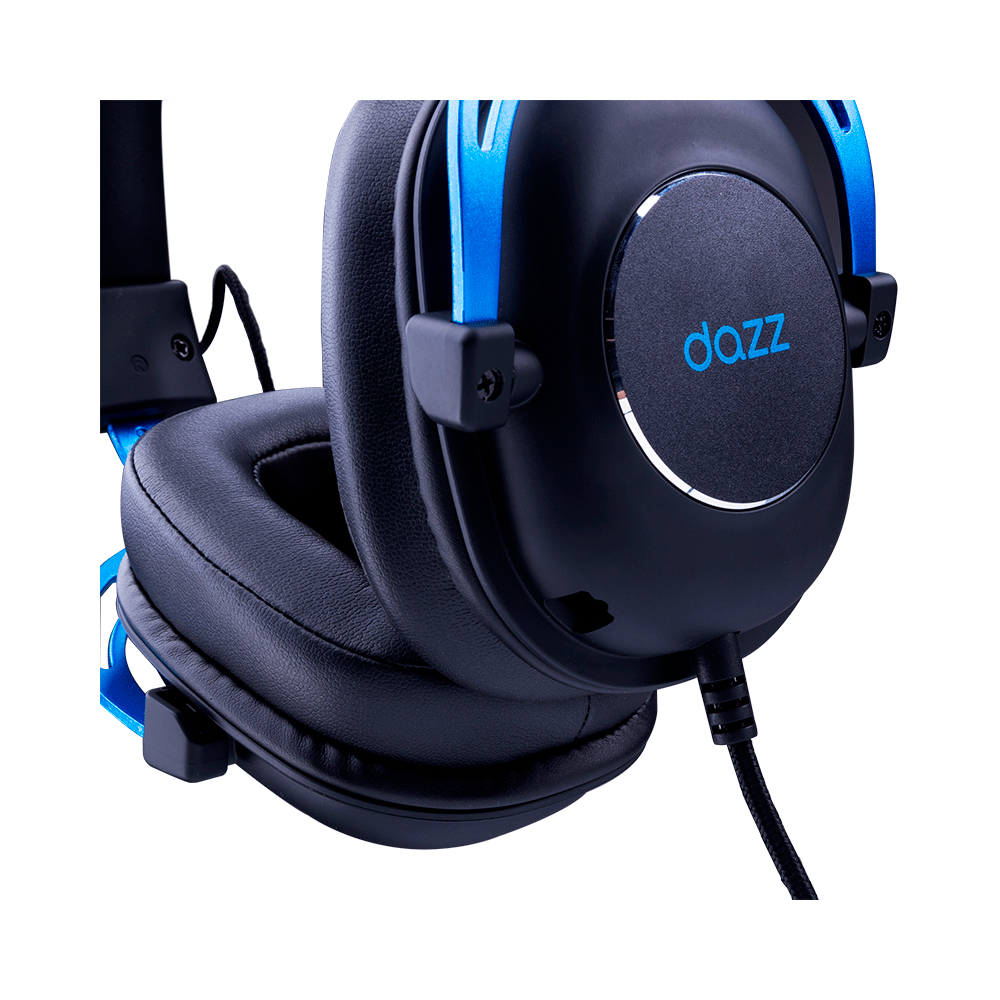 Headset Gamer Dazz Ultralight, Surround 7.1, USB Preto / Azul