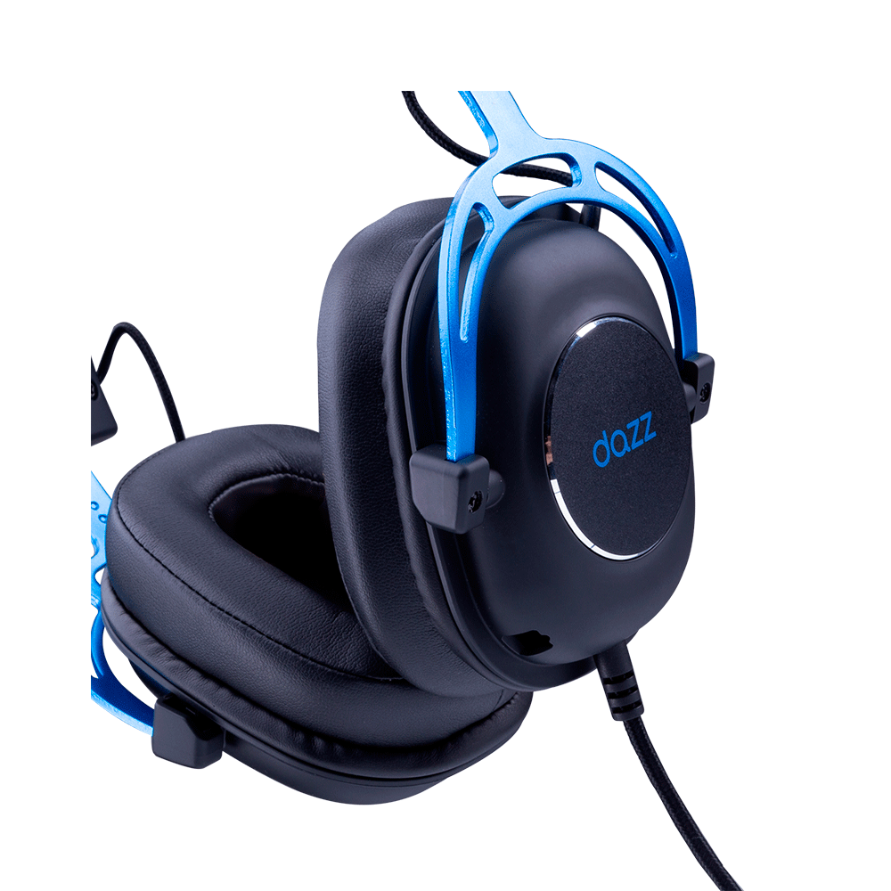 Headset Gamer Dazz Ultralight, Surround 7.1, USB Preto / Azul